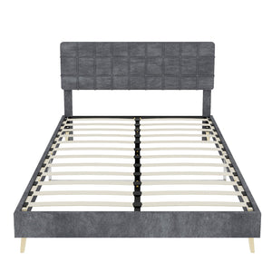 Yungan Lingge Minimalist Soft Pack Headboard Bed
