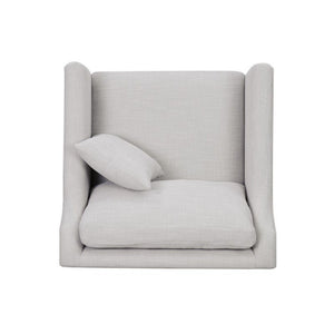 Chair With High Track Arms - Beige