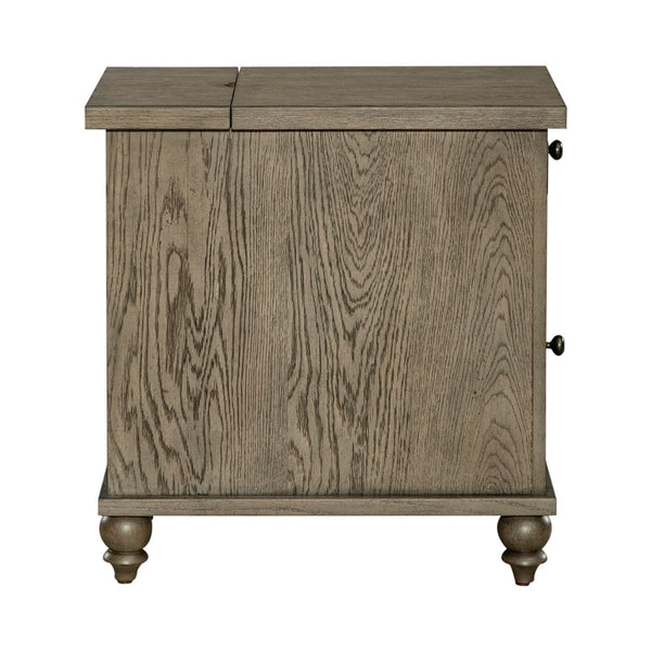 Americana Farmhouse - Chair Side Table - Dusty Taupe