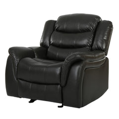 Classic Design Recliner, Upholstery Recliner, Glider Recliner - Black Berry