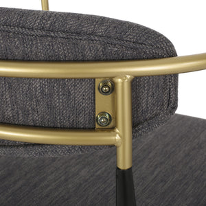 Upholstered Bar Stools With Backs For Kitchen Island (Set of 2)