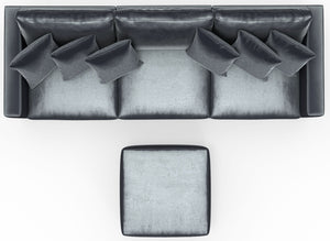 Remington - Modular Sofa And Cocktail Ottoman - Slate