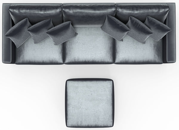 Remington - Modular Sofa And Cocktail Ottoman - Slate