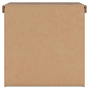 Savonport - Two Drawer Night Stand - White / Brown