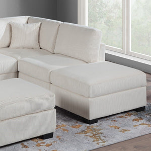 Sectional Sofa Set With Reversible Left / Right Chaise And Matching Cocktail Ottoman