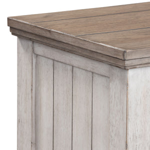 Heartland - 9 Drawer Dresser - Antique White / Tobacco Tops