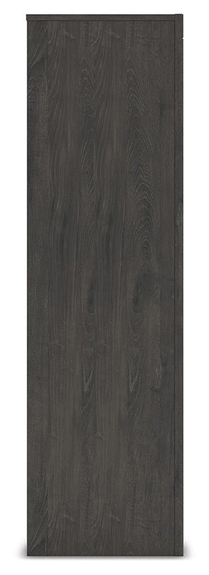 Fraluna - Five Drawer Chest - Charcoal
