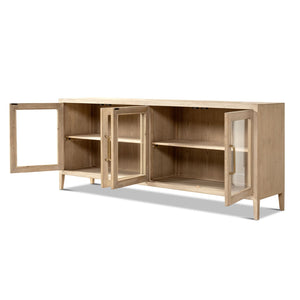 Marlowe - Glass Door Sideboard - White