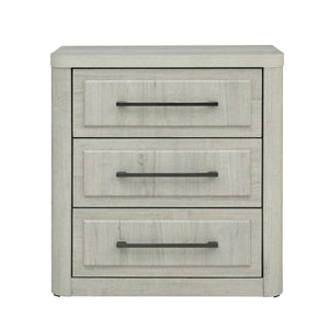 Modern Play - Nightstand With Charging Station - Natural White