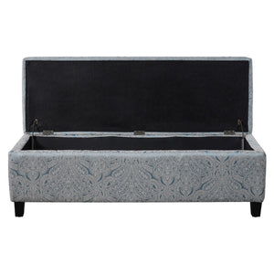 Indoor Storage Ottoman Bench With Hidden Storage - Pattern