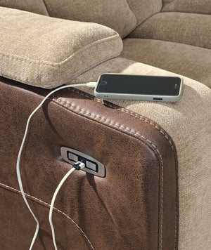 Mixed Motion - Power Reclining Sofa With Adjustable Headrest