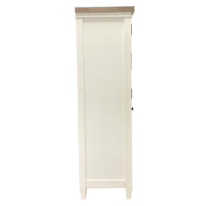 Americana Modern Bedroom - 7 Drawer Door Chest With Workstation - Cotton