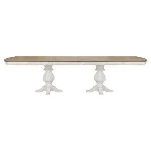 Magnolia Manor - Double Pedestal Table - Antique White