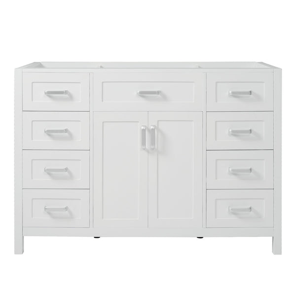 Bathroom Vanity Cabinet Only With 2 Soft Close Doors And 8 Drawers