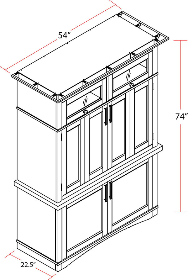 Americana Modern - Workstation with LED Light