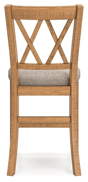 Havonplane - Upholstered Barstool (Set of 2) - Brown
