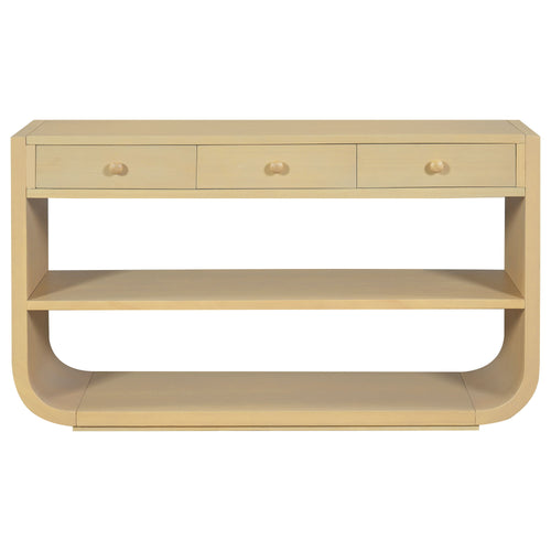 Console Table With 3 Soft Close Drawers & 2 Open Shelves