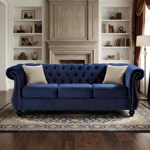 Chesterfield 3 Seater Sofa With Rolled Arms