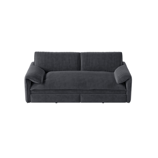 Queen Pull Out Sofa Bed With Side Storage
