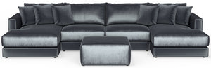 Remington - Modular Sofa And Cocktail Ottoman - Slate