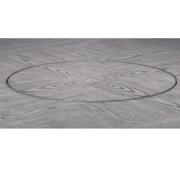 Contemporary Counter Height Dining Set With Built In Lazy Susan