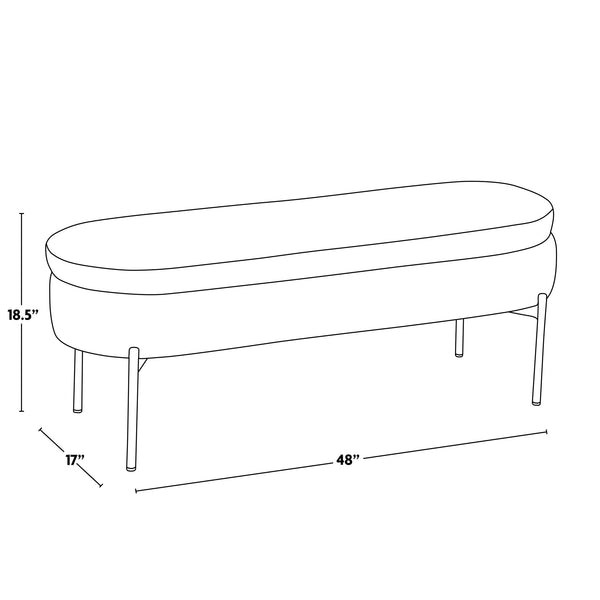 Chloe - Contemporary / Glam Bench