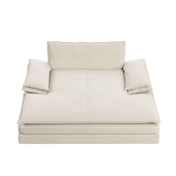 Modern Oversized Double Chaise Lounge Chair