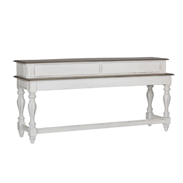 Magnolia Manor - Console Bar Table - Antique White