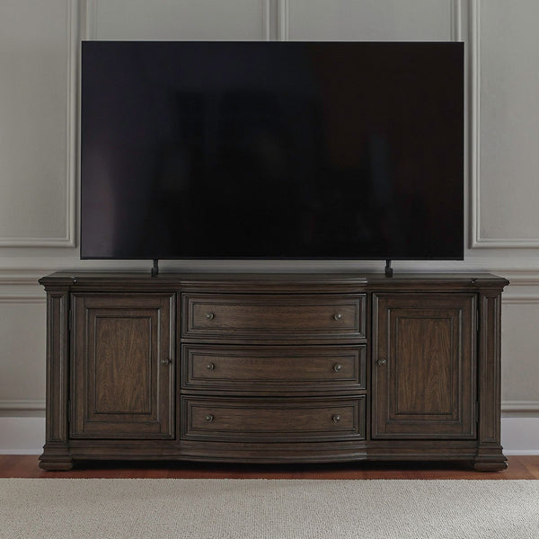 Providence Park - 78" TV Console - Chateau Brown