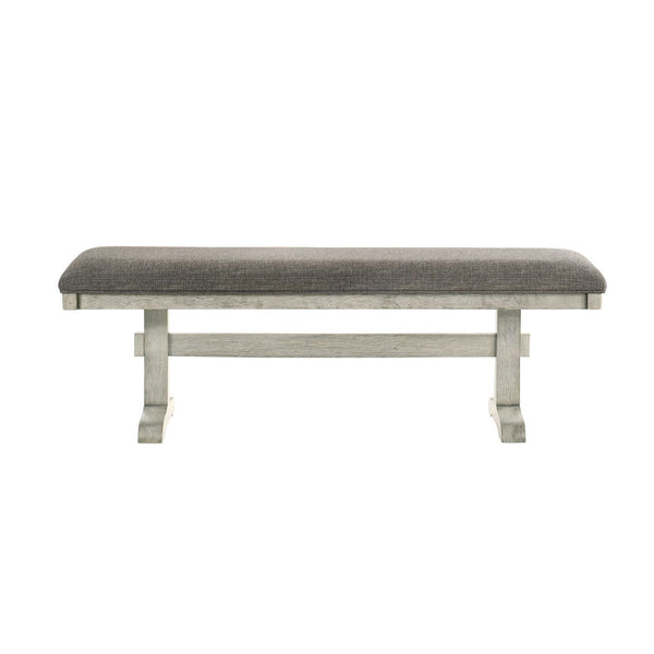 Hallendale - Upholstered Dining Bench - Gravel Wash