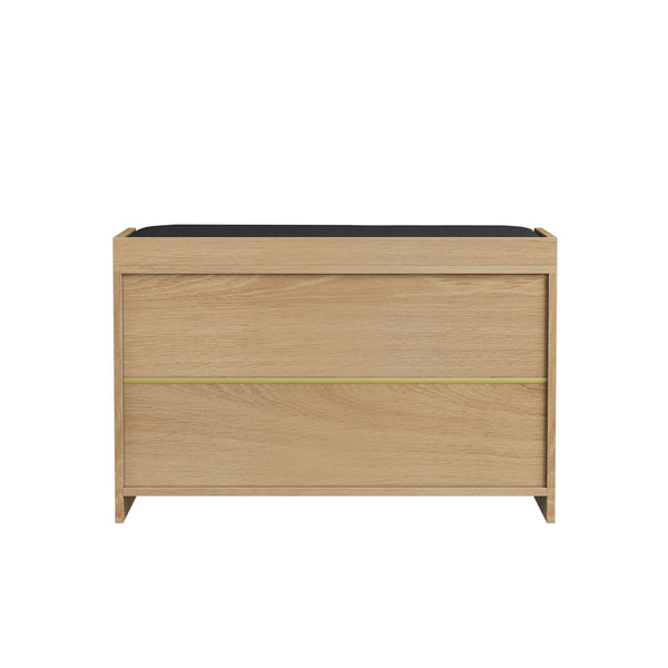 Entryway Shoe Bench With Double Doors