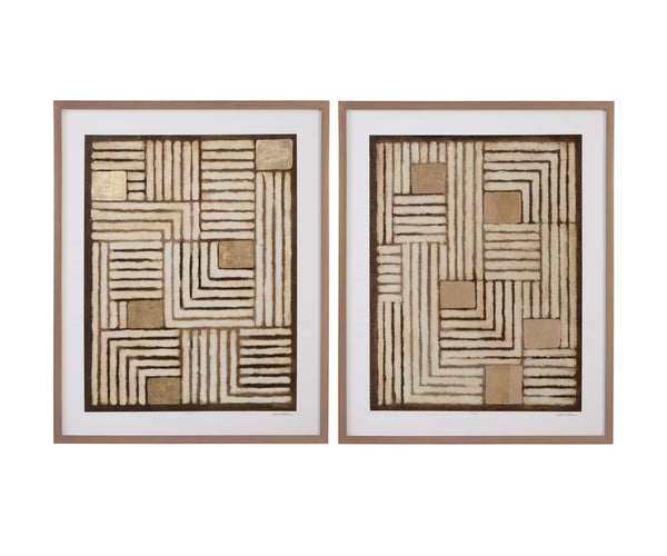 Purlin I Framed Print - Brown