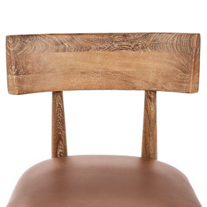 Alvaro - Leather Dining Chair (Set of 2) - Golden Wheat