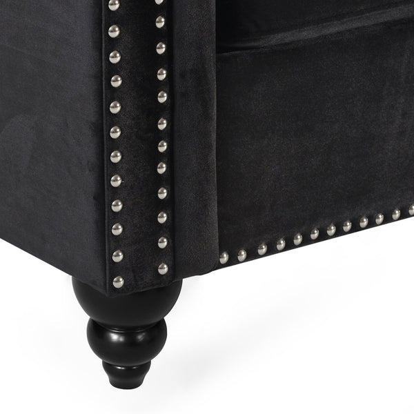Chesterfield Style 3 Seater Sofa With Deep Button Tufting