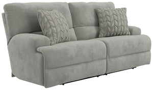 Renaldo - Power Sofa With Zero Gravity Recline - Stone