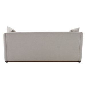 3 Seater Sofa With Wrap Around Armrests And Throw Pillows