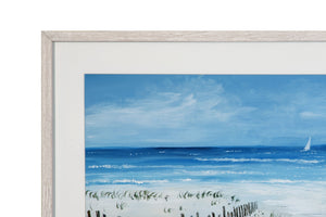 Open Invitation Framed Print - Blue