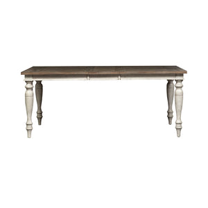 Whitney - Rectangular Leg Table - Antique Linen / Weathered Gray