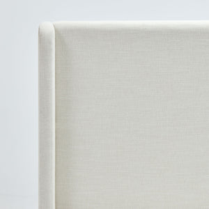 Caron - Upholstered Wingback Bed With High Headboard