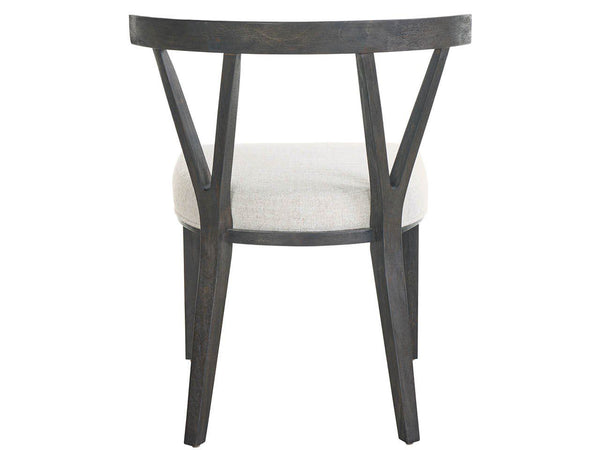 Dwell - Basalt Side Chair (Set of 2) - Dark Gray / White