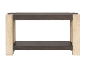 Harmony - Console Table - Carbon Mindi / Blonde Acacia