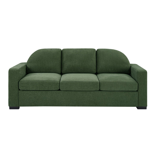 Modern 3 Seater Sofa With Curved Backrest