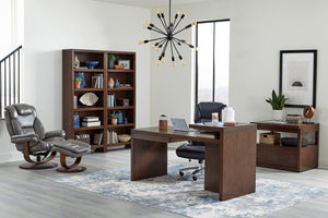 Monarch - Manual Reclining Swivel Chair and Ottoman