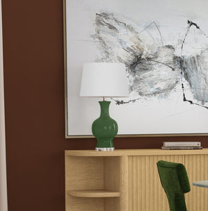 Leithen - Table Lamp - Rich Green / Clear Acrylic