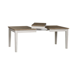 Summerville - Rectangular Leg Table - Soft White Wash / Wirebrushed Gray