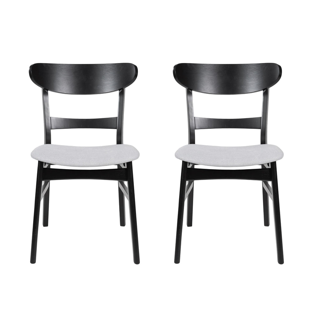 Modern Dining Chairs With Cushioned Seat (Set of 2)