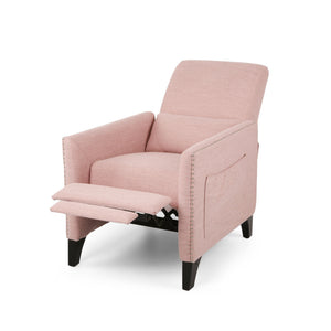 Kiersten - Contemporary Fabric Pushback Recliner