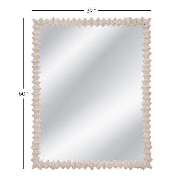 Churchill - Wall Mirror - Distressed White
