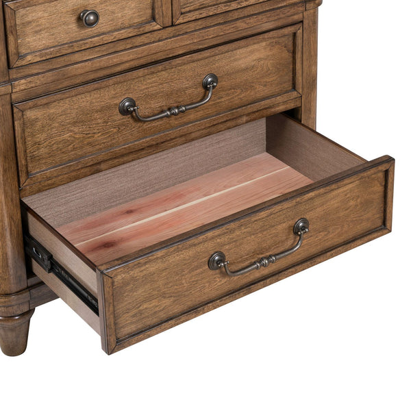 Harrison Heights - Nightstand With Charging Station - Sienna