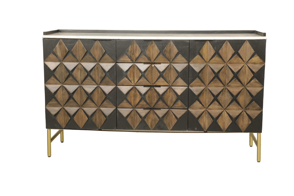 Madira - 58" Console - Two Tone Brown